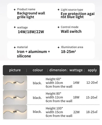 Modern Wall Lamp Letter LED Decorative Lights Nordic Living Room Wall light Corridor Hang Lamp Home Decoration Lighting Fixtures