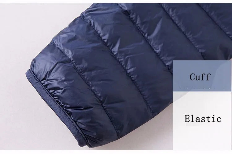 Winter Men's Down Jacket Ultra Light Down Jacket Men Windbreaker Feather Jacket Man Lightweight Portable Warm Coat Down Jacket