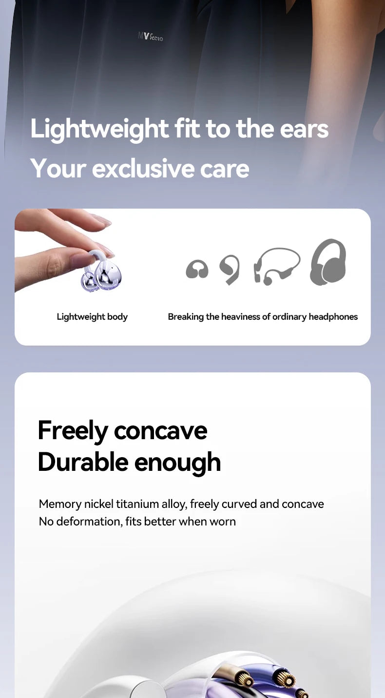 XIAOMI M91 Ear Clip Wireless Earphone New Open Ear Sport Bluetooth 5.4 Headphone ENC Noise Cancelling Headset With Mic