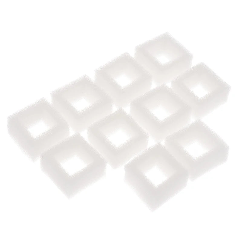 10Pcs Cat Water Fountain Water Pump Foam Filters Compatible With Square Dispensers Pre-Filtered For Fresh & Clean Drinking Water