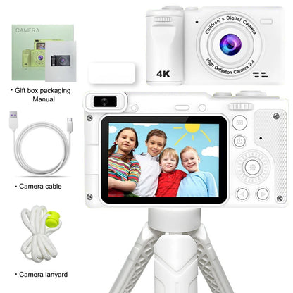HD 50MP Digital Camera Autofocus Vlogging Camera with 2.4" Large Screen Camcorder Camera For kids Beginner Camera 8x Dual Camera