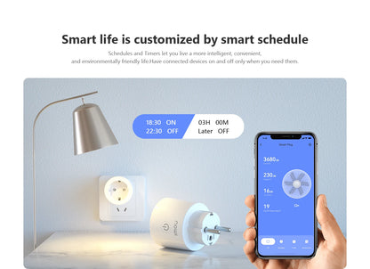 IMOU CE1 Smart Socket EU Smart Plug With Power Energy Monitoring Remote Control Voice Control Support Alexa Assistant 220-240V