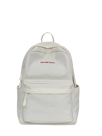 Schoolbags for junior high school girls. They are large-capacity, simple, versatile solid-color double-shoulder bags in ins styl