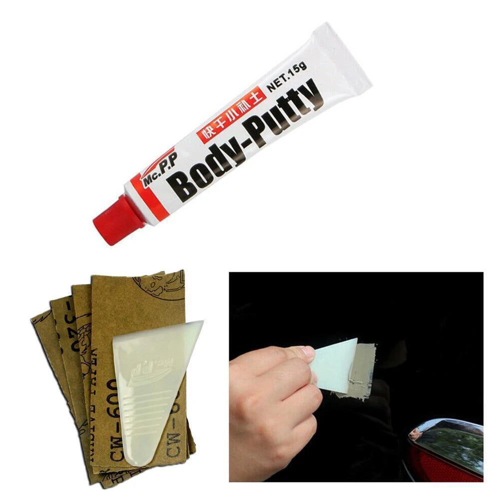 Smooth Repair Tools Scratch Filler Body Putty Assistant Car Accessories Grease Paint Repair Tool Sandpaper Pad