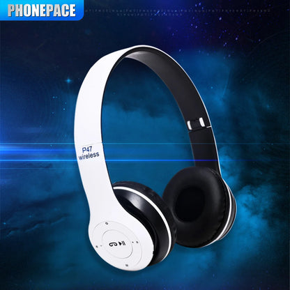 Stereo P47 Headset 5.0 Bluetooth Headset Folding Series Wireless Sports Game Headset for iPhone XiaoMi