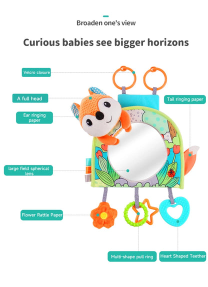 Baby Mirror Car Seat Toys Baby Rear Mirror Hanging Toys Kids Monitor Infant Tummy Time Toys Travel Toys Babies Carseat Toy Gifts