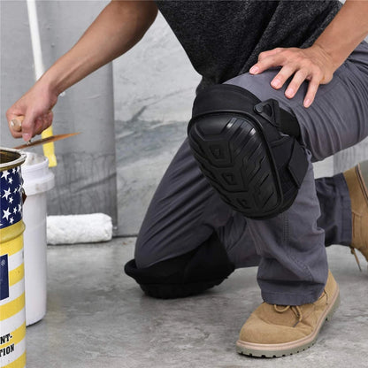 Construction Knee Pads with Thick Foam and Gel Cushioning, Adjustable Kneepads Straps for Work Flooring Gardening