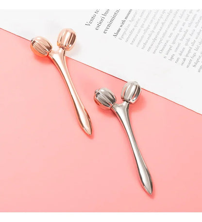 Double Roller Ball Eye Cream Massage Stick Facial Massager Lift Import Eye Care Tool Under-Eye Puffiness And Wrinkle Reduction