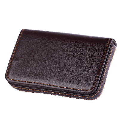 Solid Color PU Leather Business Card Holder Name Card Holder Card Book Large Capacity Card Package Card Holder Card Organizers