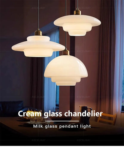 Nordic  Glass Pendant Lamp Art Decorative Dinning Room Lamp Kitchen Island Bedrrom Bedside LED E27 Modern Light Fixtures