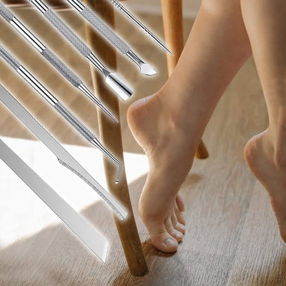 6pcs Nail Tool Set, Keratin Nippers and Cuticle Scissors,Dead Skin and Callus Nail Clippers,Professional Foot Care Nail Scissors