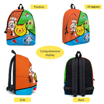 Pokemon Pikachu School Bags Backpacks Anime Kids Bags Kawaii Big Capacity Travel Bag Teenagers Schoolbag Girls Boys Rucksacks