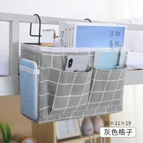 Bedside Caddying Bed Organizer Storage Bag Pocket for Dorm Rooms Rails Bedroom Dorm Kitchen Organization Storage Bag