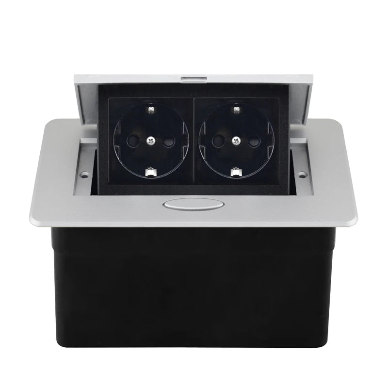 220V Desktop Power Socket Pop-up Hidden Socket EU Socket Built-in Socket With Dual USB Interface And type-C Interface