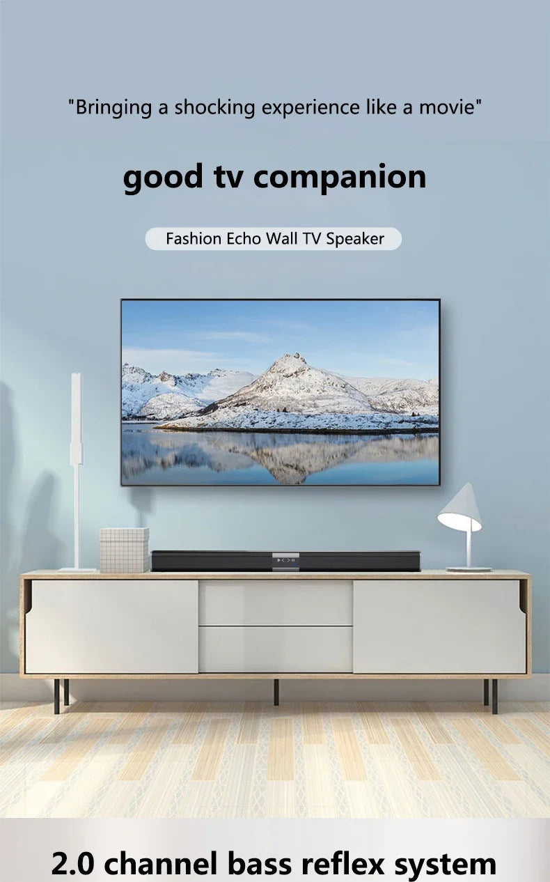 6D surround sound home theater speaker system mobile phone bass wireless Bluetooth speaker long TV soundbar speaker TF/AUX/USB