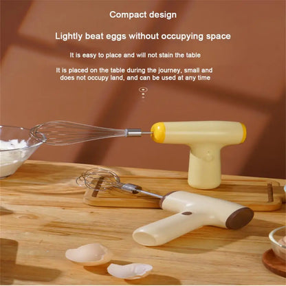 Egg Blender 3-speed High Power Foam Milk beater Double-rod Wireless USB Electric Portable Mixer Eggbeater Manual Milk Frother