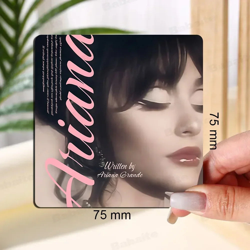 Singer A-Ariana Grande Fridge  Magnet Personalized Fridge Magnet Square Shape Fridge Refrigerator Wall Door Decoration