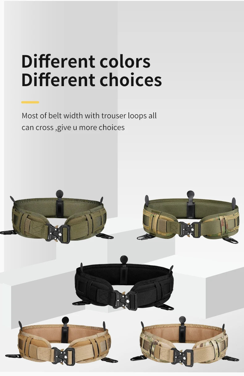 Tactical Battle Belt Set, Molle Belt,Tactical Shooting Belt,Tactical Battle Belt Utility Belt Men Tactical Belt Women Duty Belts