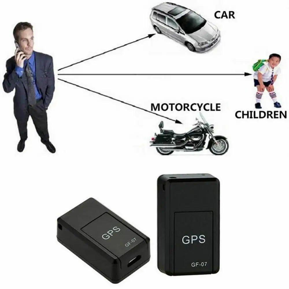 Powerful Magnetic GPS Car Tracker GF-07 for Vehicles, Motorcycles, Bikes & Pets - Real-Time GSM/GPRS Locator &Positioning Device