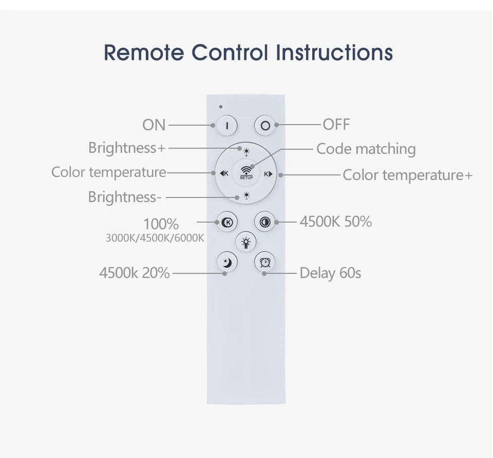 Smart LED Ceiling Light APP Luster Remote Control Appliance 36W 50W 80W interior Home Decor Fixture Bathroom Bedroom