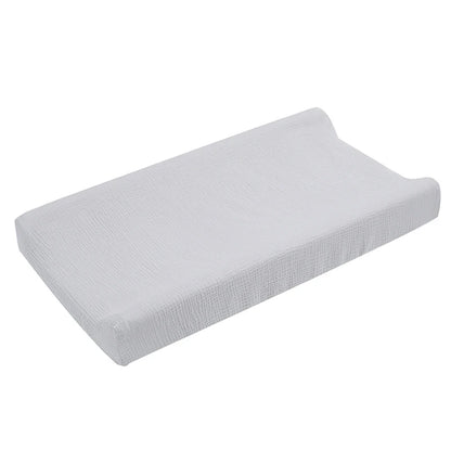 2PCS Diaper Changing Pad Cover 100% Muslin Cotton Newborn Baby Changing Mat Cover Solid Color Baby Shower Gift