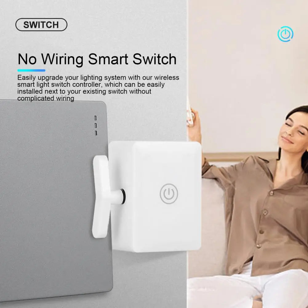 Smart Wireless Light Switch Controller with Remote Control Long Sensing Range Turn Off Lights Smart Switch Button Pusher