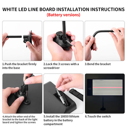 PDR LED Light Board LED Light Line Wire Board Car Dent Removal Tool Reflection Board Hand Tools for Auto Repair Tool