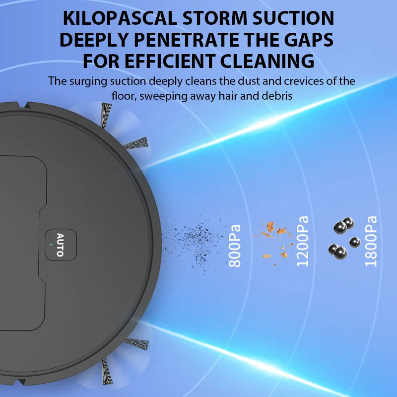 New Wireless Smart Robot Vacuum Cleaner Multifunctional Super Quiet Vacuuming Mopping Humidifying For Home Use Home Appliance