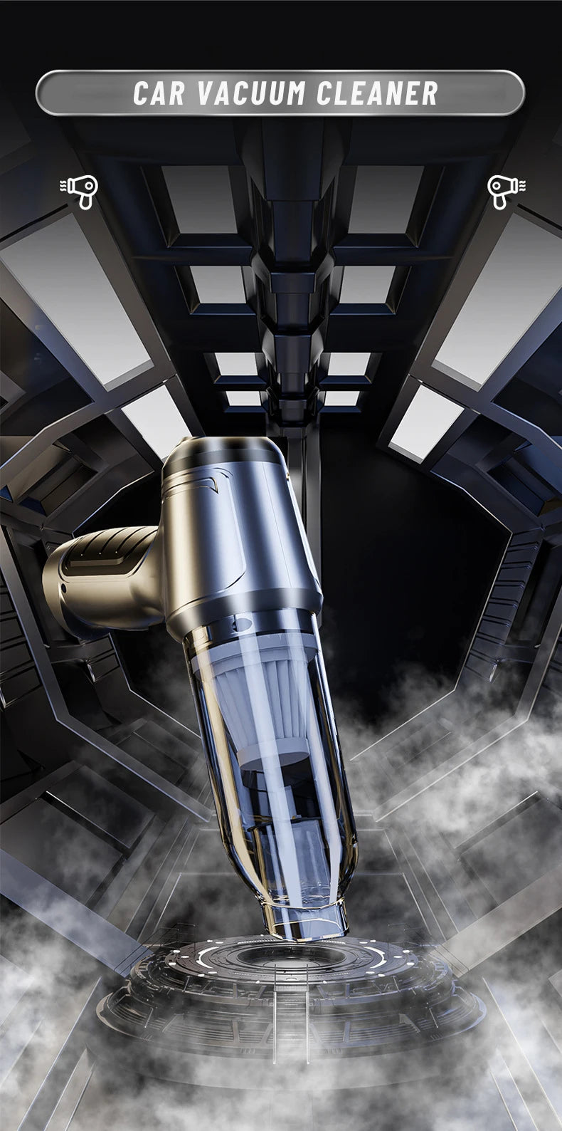 Car Vacuum Cleaner Auto Robot Wireless Cleaning Machine Automotive Car Accessories Home Appliance Tools  Strong Suction Cleaners