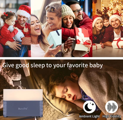 White Noise Sound Machine, Sleep Aid Device with 39 Soothing Sounds & Breathing Light Portable Baby Sleep Soother with Timer