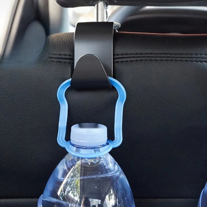 2/4Pcs Plastic Hooks Car Seat Headrest Hooks Car Rear Seat Organiser Hanger Handbag Clothes Holder Car Interior Accessories