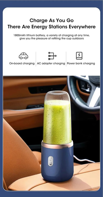 Portable Fruit Juicer Electric Juicer Blender Mini Juicer Cup USB Rechargeable Juice Blenders Fruit Mixer Wireless Juicer Bottle