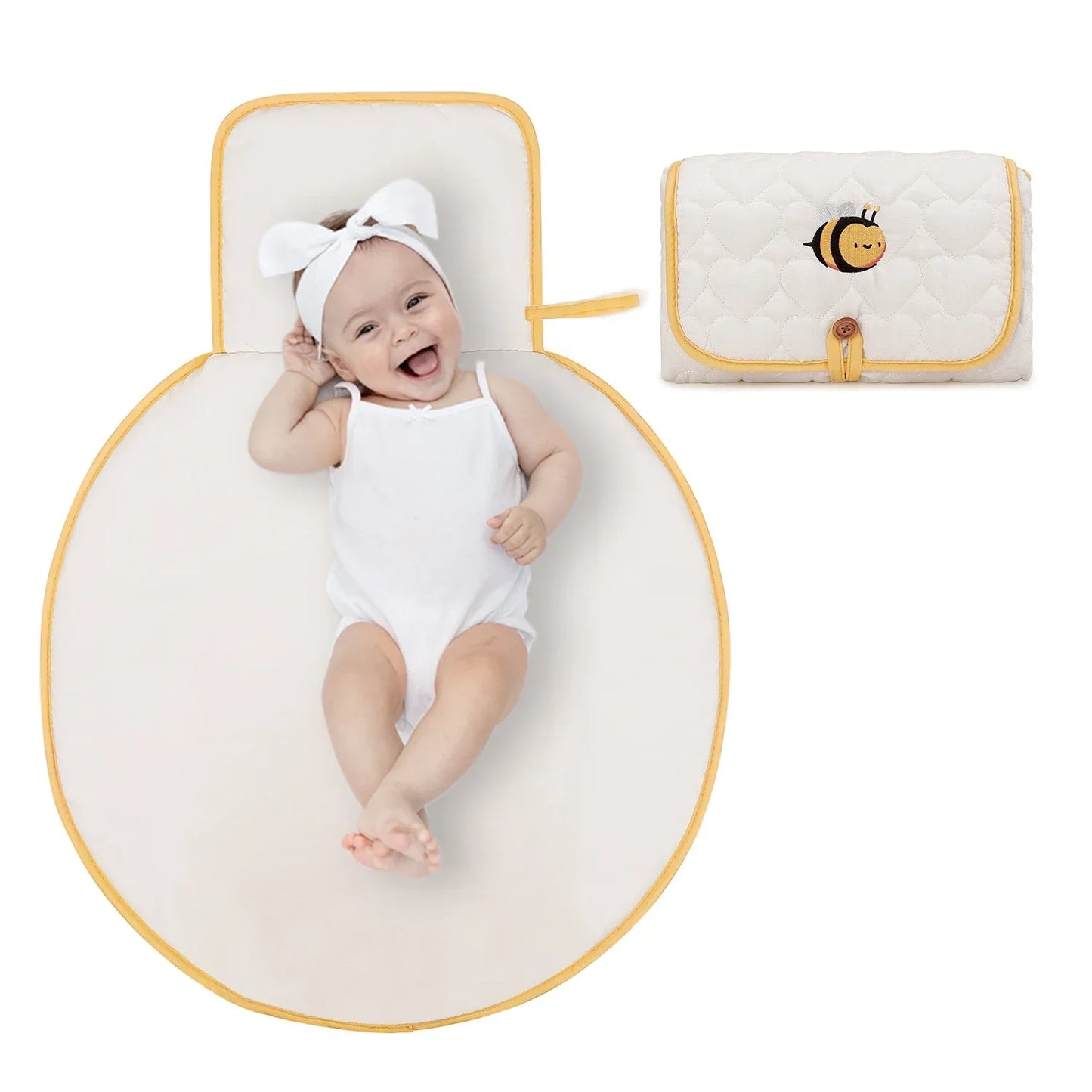 Baby Foldable Diaper Changer Baby Changing Mat Waterproof Changing Pad Portable Diaper Bag Newborn Bedding Supplies Storage Bags