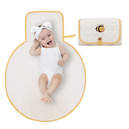 Baby Foldable Diaper Changer Baby Changing Mat Waterproof Changing Pad Portable Diaper Bag Newborn Bedding Supplies Storage Bags
