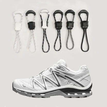 Soft Fabric Quick lace Kit Casual No tie Shoe laces Colorful Round Tennis Laces Sneaker Fabric Shoe laces Shoelaces For Salomon