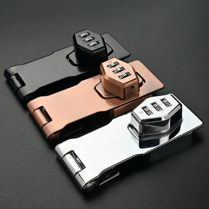 Cabinet Password Lock Drawer Lock 3-Digit Combination Password Lock Security Door Bolt Anti-theft Household Cabinet Hardware