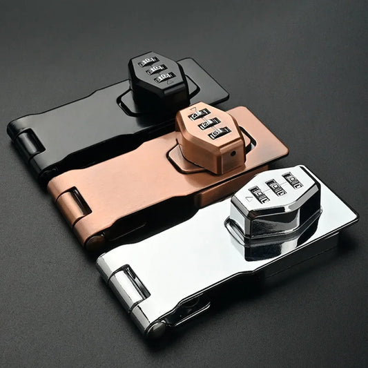 Cabinet Password Lock Drawer Lock 3-Digit Combination Password Lock Security Door Bolt Anti-theft Household Cabinet Hardware