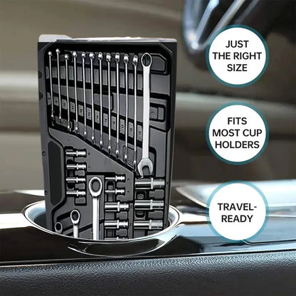 1 Piece 20 oz Insulated Stainless Steel Car Cup with Spill-Proof Lid and Removable Straw Suitable for Cold Drink, Camping, Travel, Unique Holiday Gift