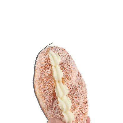 Simulated Bread Keychain Butter Bread Fidget Toys Coconut Bread Keyring Pop It Game Squeeze Butter Bread Model Food Pendant