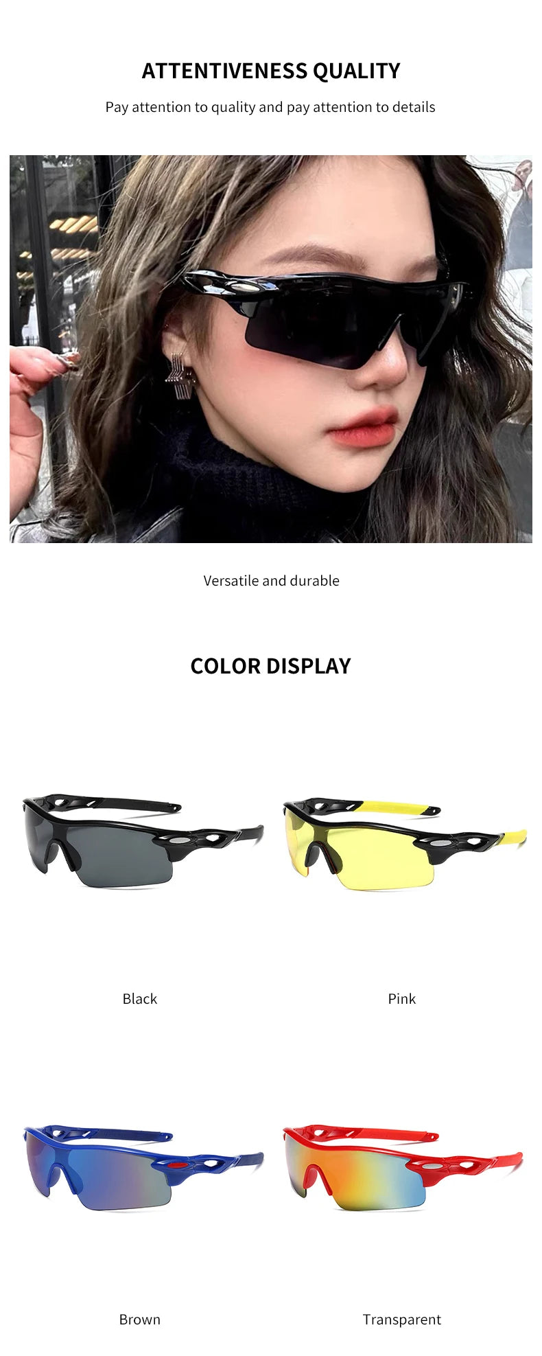 Sports Goggles Outdoor Cycling Sunshade Goggles Sport Sunglasses for Baseball Running Driving Fishing Golf Motorcycle