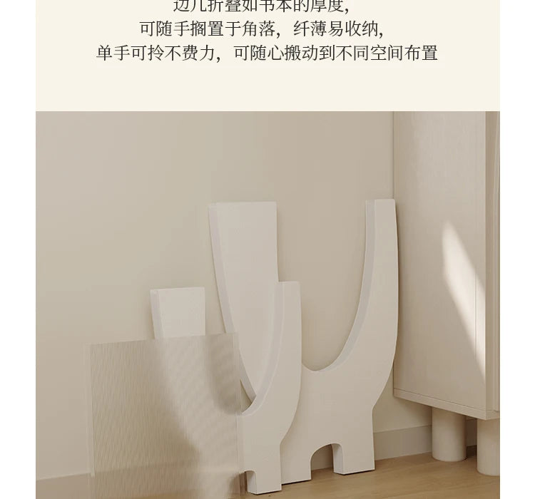 Folding paper table bedside table shelf living room bedroom simple folding storage sofa side cabinet coffee table 롤테이블 이동식테이블