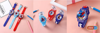 Marvel Children's Watch Fashion Cartoon Watches Electronic Digital LED Display Watches Waterproof Holiday Gift Kids Watches