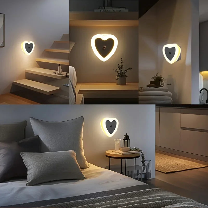 1pc LED Smart Night Light - Energy Efficient, Plug-in Indoor Lighting for Hallway, Bedroom, Kitchen, Stairway Perfect Gift