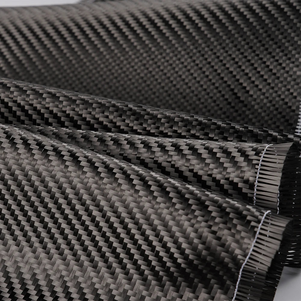 3K 200gsm0.2mm 30/60/150/300cm Thickness Carbon Fiber Cloth Plain Carbon Fabric For Commercial Car Part Sport Equipment