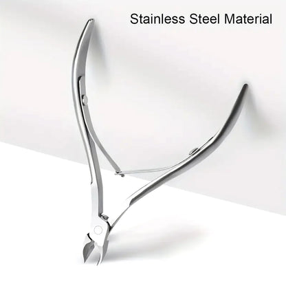 Stainless Steel Nail Cuticle Scissors Set With Dead Skin Pusher,Manicure Pedicure Tool, UV Polish Gel Remover Tool For Nail Care