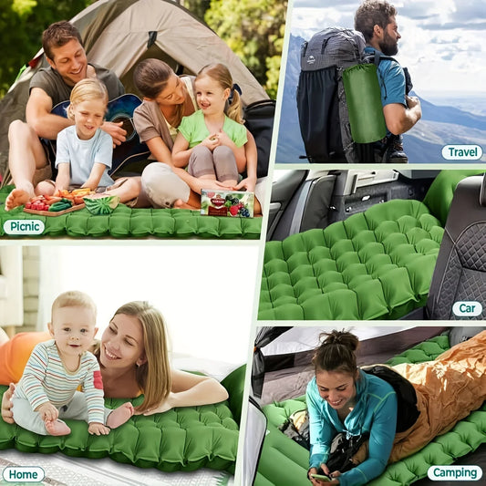 Camping Hiking Camp Sleeping Gears Air Mattresses Compact Ultralight Self-Inflating Camping Air Mattress Backpacking Hiking Tent