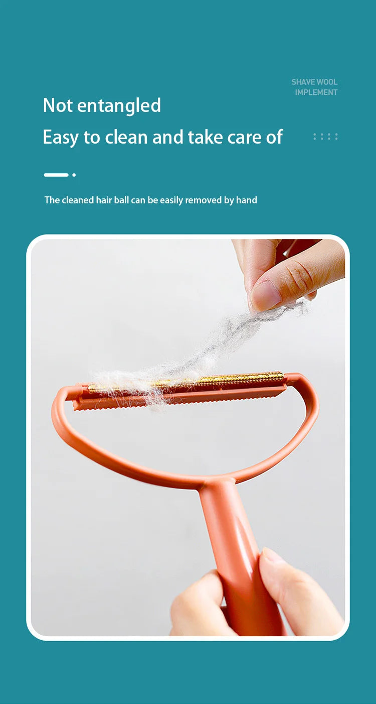 Portable Lint Remover Pet Hair Remover Brush Manual Lint Roller Sofa Clothes Cleaning Lint Brush Fuzz Fabric Shaver Brush Tool
