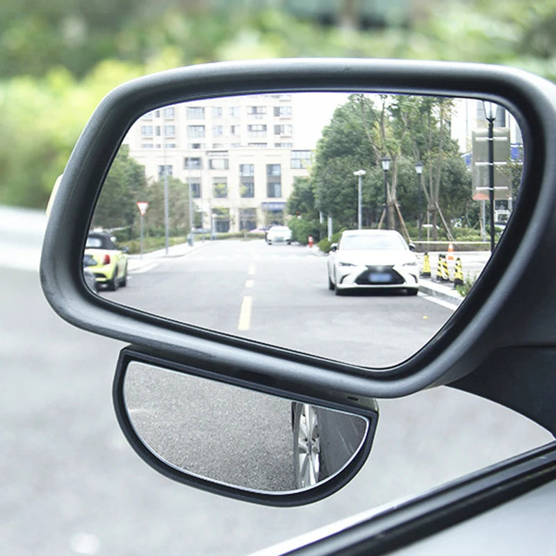 Car Mirror 360 Degree Adjustable Wide Angle Side Rear Mirrors blind Spot Snap Way for Parking Auxiliary Rear View Mirror