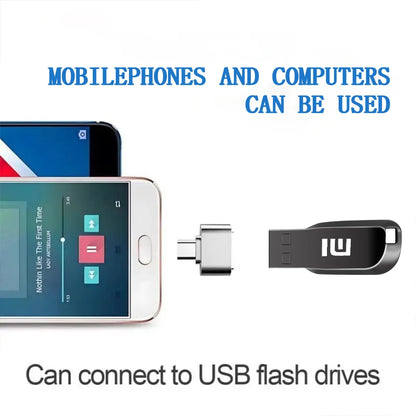 Xiaomi USB 3.2 Flash Drives 2TB Metal Pendrive 1TB 512GB High Speed USB Drive 128GB For Computer Storage Devices Memoria U Disk
