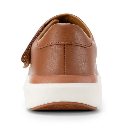 FitVille Men's Leather Shoes Diabetic Shoes Casual Oxford Shoes Adjustable Lightweight Formal Business Shoes for Swollen Feet